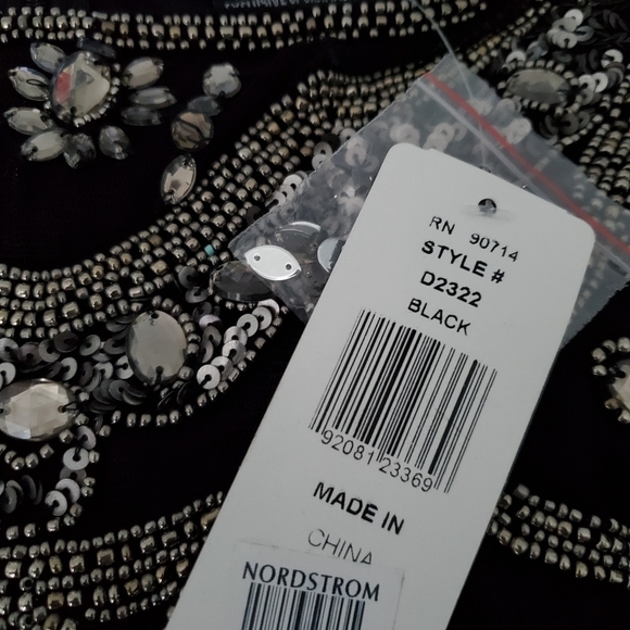 Pissaro Taffeta Sequined Gown Never Worn - Picture 3 of 5